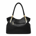 bolsa feminina preta de couro 2