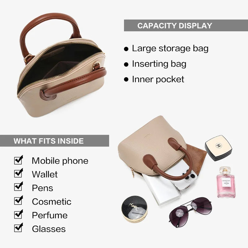 BOLSA  FEMININA DE OMBRO FOXER MODELO MARCELLINE TREILLIS