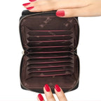 CARTEIRA FEMININA FOXER FEITA EM COURO MODELO ORLÈNE BLACK