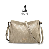 BOLSA FEMININA TRANSVERSAL  FOXER  FEITA EM COURO REFINADO MODELO VARENNA