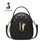 BOLSA FEMININA FOXER FEITA EM COURO REFINADO  MODELO JOLIE BLACK