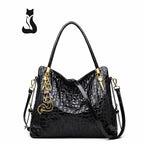 BOLSA FEMININA EM COURO GENNUÍNO FOXER – MODELO BLACK ROYALE