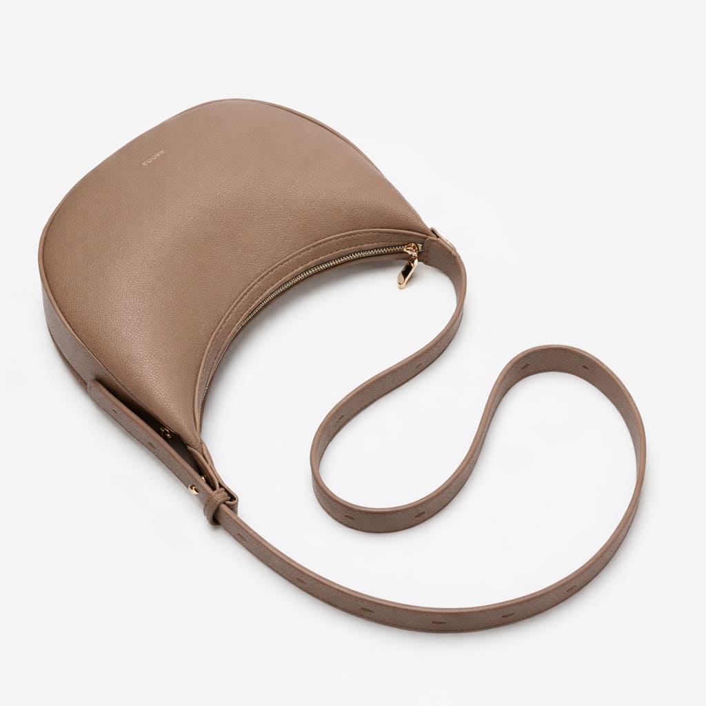 Bolsa Feminina FOXER de Ombro em Couro Legítimo – Modelo Lunéra Brown