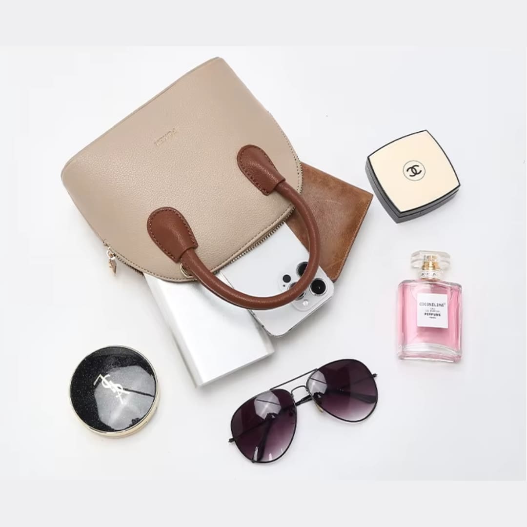 BOLSA  FEMININA DE OMBRO FOXER MODELO MARCELLINE TREILLIS