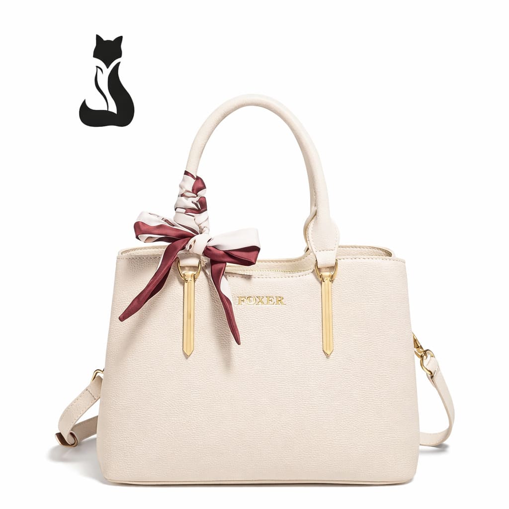 BOLSA FEMININA FOXER  FEITA EM COURO GENUÍNO MODELO FOXER SAINT-CLOUD