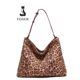 Bolsa Feminina Grande Modelo Foxer Sauvage Leopard
