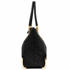 Bolsa feminina premium em couro preto FOXER vista de lado