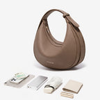 Bolsa Feminina FOXER de Ombro em Couro Legítimo – Modelo Lunéra Brown