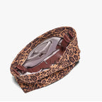 bolsa grande aberta modelo leopard