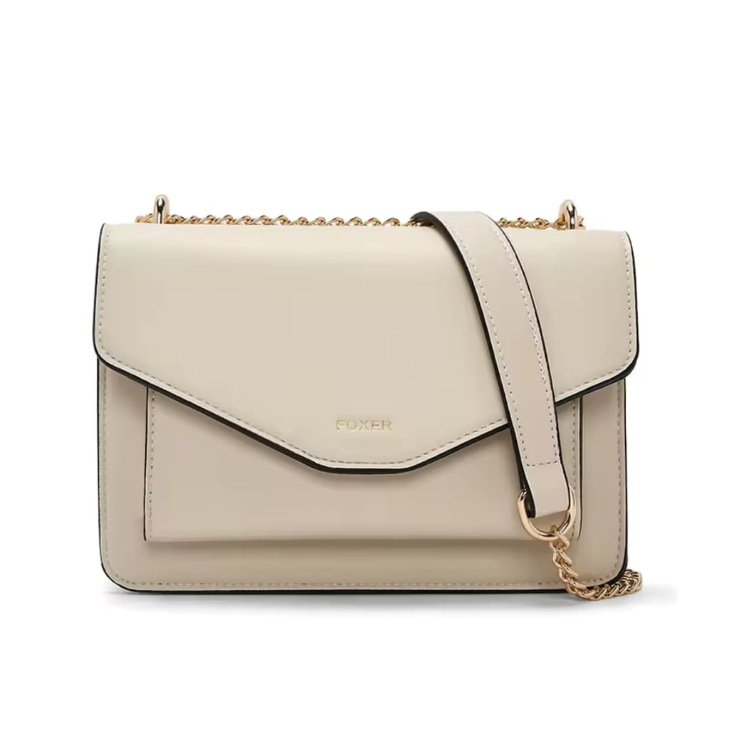 BOLSA FEMININA TYRANSVERSAL FOXER FEITA EM COURO REFINADO MODELO ARVELLE