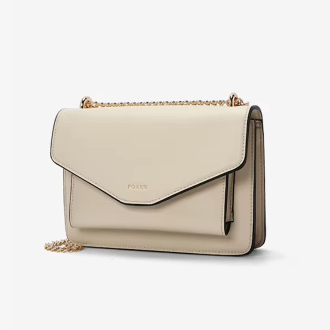 BOLSA FEMININA TYRANSVERSAL FOXER FEITA EM COURO REFINADO MODELO ARVELLE