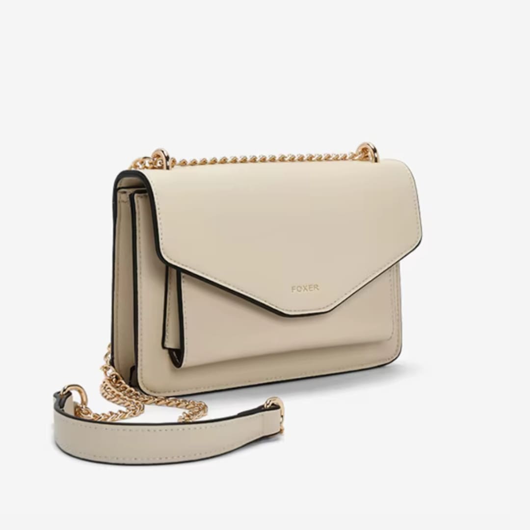 BOLSA FEMININA TYRANSVERSAL FOXER FEITA EM COURO REFINADO MODELO ARVELLE