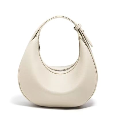BOLSA FEMININA DE OMBRO FOXER FEITA EM COURO LEGÍTIMO MODELO LUNÉRA WHITE