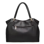 parte de trás com zíper da bolsa Foxer Majesté Black 