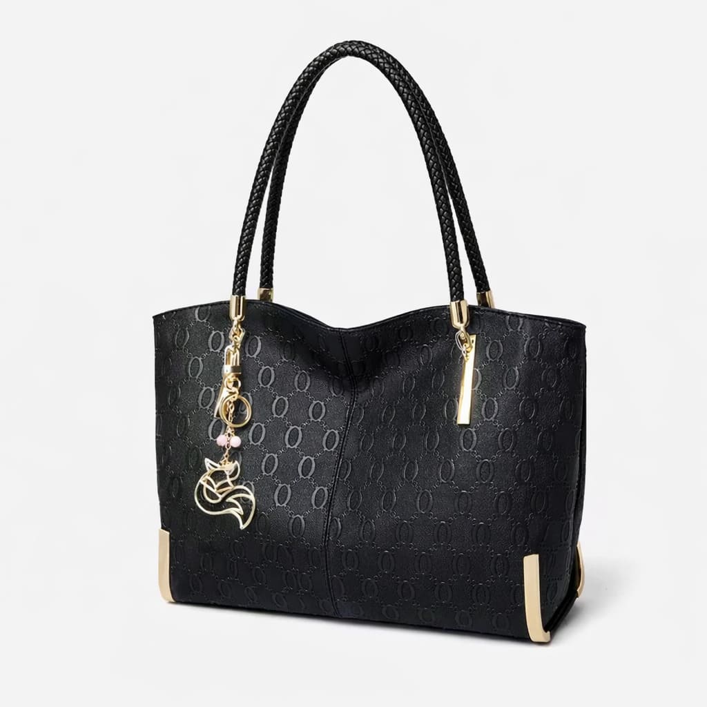 bolsa feminina grande preta  luxuosa