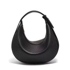 BOLSA FEMININA DE OMBRO FOXER FEITA EM COURO LEGÍTIMO MODELO LUNÉRA BLACK