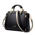 BOLSA FEMIINA EM COURO FOXER MODELO PRESTIGE CABAS BLACK