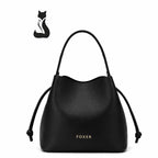 BOLSA FEMININA FOXER FEITA EM COURO MODELO  RAVELLE BLACK