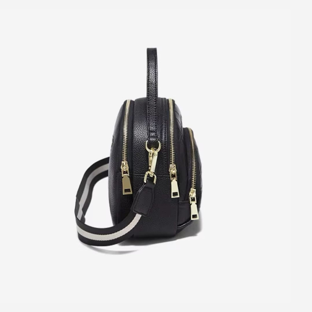 BOLSA FEMININA FOXER FEITA EM COURO GEMUÍNO MODELO RIVELLE BLACK