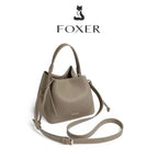 BOLSA FEMININA FOXER FEITA EM COURO MODELO  RAVELLE  BEIGE