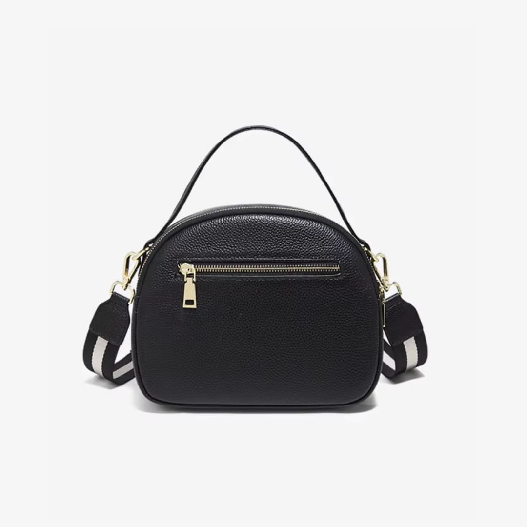 BOLSA FEMININA FOXER FEITA EM COURO GEMUÍNO MODELO RIVELLE BLACK