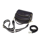 BOLSA FEMININA FOXER FEITA EM COURO GEMUÍNO MODELO RIVELLE BLACK