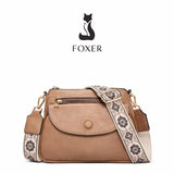 BOLSA FEMININA TRANSVERSAL FOXER FEIRA EM COURO REFINADO  MODELO MONTREL