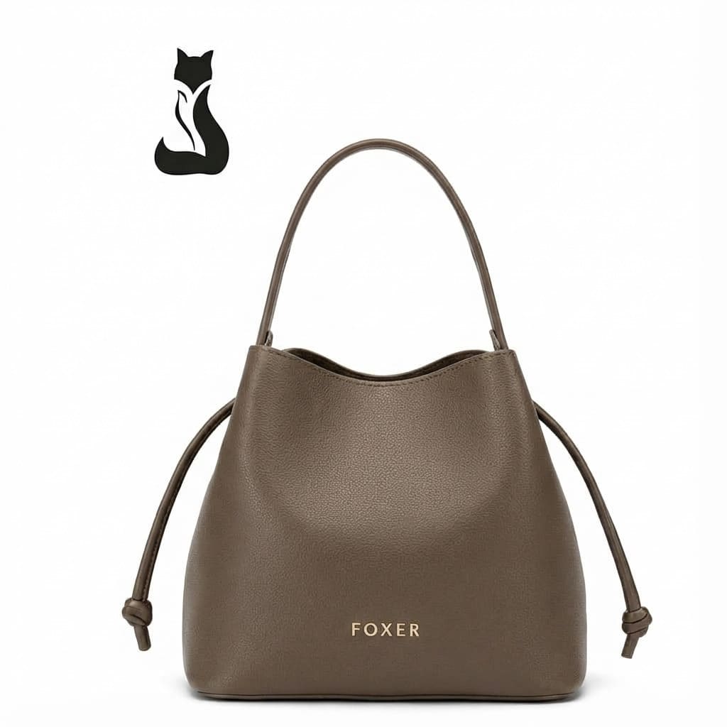 BOLSA FEMININA FOXER FEITA EM COURO MODELO  RAVELLE  BEIGE
