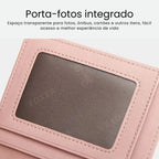 CARTEIRA FEMININA FOXER FEITA EM COURO GENUÍNO MODELO DALPHNE