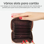 CARTEIRA FEMININA  FOXER FEITA EM COURO MODELO AVENUE MINI