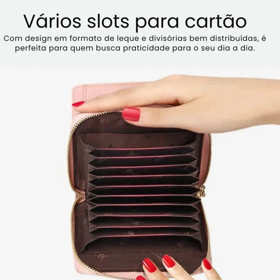 CARTEIRA FEMININA  FOXER FEITA EM COURO MODELO AVENUE MINI