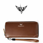 CARTEIRA FEMININA LONGA FEITA EM COURO GENUÍNO MODELO CAPUCINES LONGUE – LINHA WILLIAM POLO