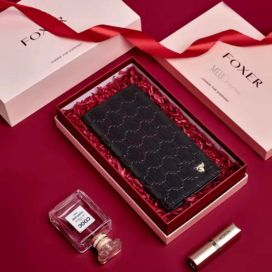 CARTEIRA FEMININA FOXER FEITA EM COURO MODELO VENDÔME