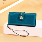 CARTEIRA FEMININA FEITA EM COURO GENUÍNO  MODELO FLEUR LUXE- LINHA WILLIAM POLO