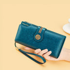 CARTEIRA FEMININA FEITA EM COURO GENUÍNO  MODELO FLEUR LUXE- LINHA WILLIAM POLO