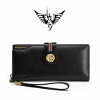 CARTEIRA FEMININA FEITA EM COURO GENUÍNO  MODELO FLEUR LUXE- LINHA WILLIAM POLO