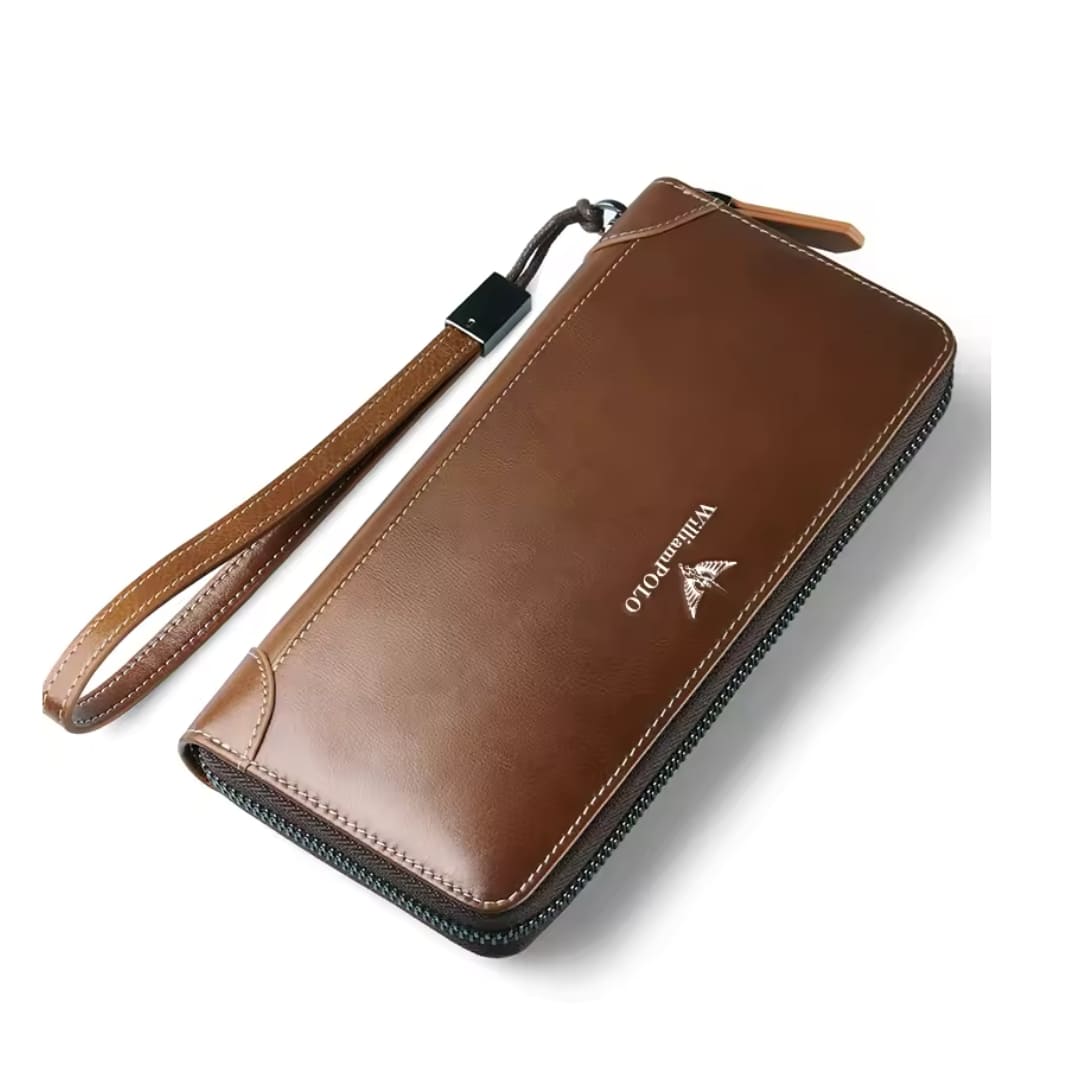 CARTEIRA FEMININA LONGA FEITA EM COURO GENUÍNO MODELO CAPUCINES LONGUE – LINHA WILLIAM POLO