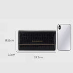 CARTEIRA FEMININA FEITA EM COURO GENUÍNO  MODELO IVORY ÉLÉGANCE BLACK - LINHA WILLIAM POLO