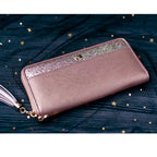 CARTEIRA FEMININA  FOXER FEITA EM COURO GENUÍNO MODELO  VELISSE ROSÉ