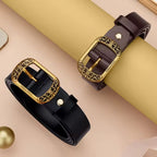 CINTO FEMININO FEITO EM COURO LEGÍTIMO MODELO AVENUE D’OR- LINHA WILLIAM POLO