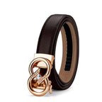 CINTO FEMININO FEITO EM COURO GENUÍNO MODELO ARVELLI BLACK- LINHA WILLIAMPOLO