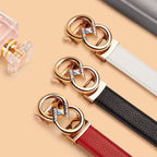 CINTO FEMININO FEITO EM COURO GENUÍNO MODELO ARVELLI REWHITE- LINHA WILLIAMPOLO