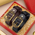 CINTO FEMININO FEITO EM COURO LEGÍTIMO MODELO AVENUE D’OR- LINHA WILLIAM POLO