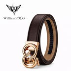 CINTO FEMININO FEITO EM COURO GENUÍNO MODELO ARVELLI BLACK- LINHA WILLIAMPOLO