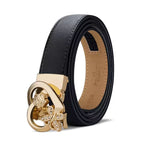 CINTO FEMININO ORIGINAL EM COURO LEGÍTIMO MODELO  VÉLINE BLACK- LINHA WILLIAM POLO