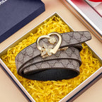 CINTO FEMININO ORIGINAL EM COURO LEGÍTIMO MODELO  VÉLINE GRAY- LINHA WILLIAM POLO