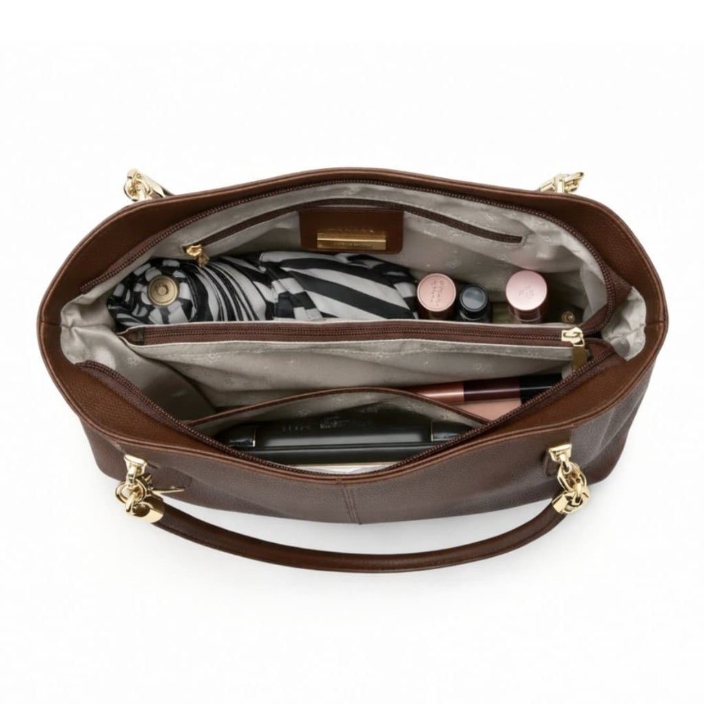 compartimentos interno da bolsa feminina grande