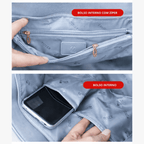 BOLSA FEMININA FOXER FEITA EM COURO GENUÍNO– MODELO CROWN LUXE BLUE