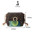BOLSA DE OMBRO TRANSVERSAL FEMININA FOXER MODELO VELIN