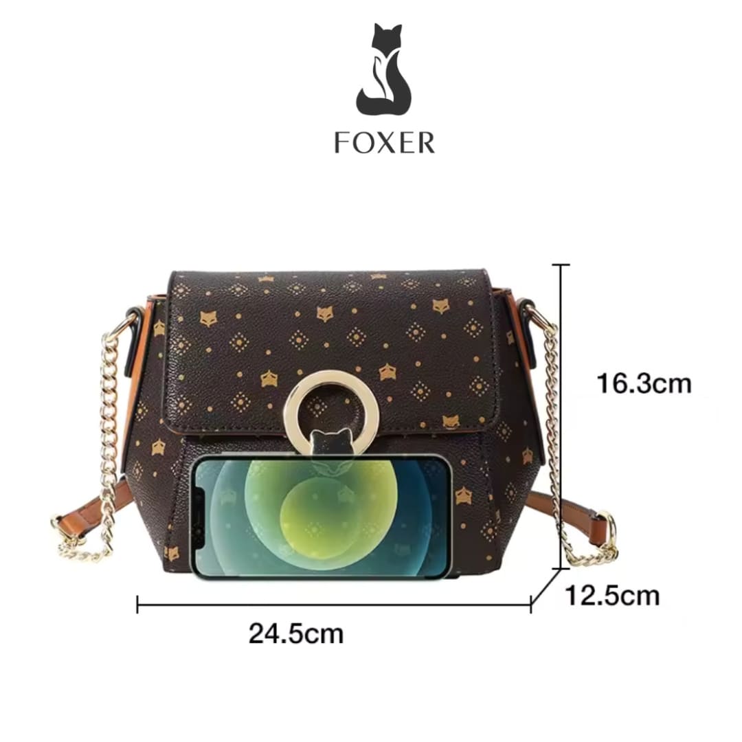BOLSA DE OMBRO TRANSVERSAL FEMININA FOXER MODELO VELIN